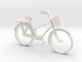 Bike in White Natural Versatile Plastic