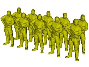 1/72 scale SpecOps operator soldier figures x 10 in Tan Fine Detail Plastic