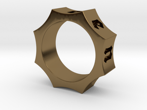 Octagon Ensemble Ring in Polished Bronze: 5.5 / 50.25