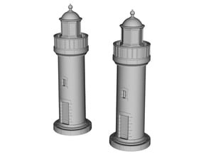 Zpb10 - Small brittany lighthouse in Tan Fine Detail Plastic