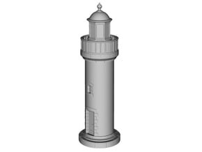 Npb10 - Small brittany lighthouse in Tan Fine Detail Plastic