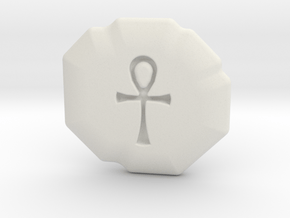 Spirituality Runestone in White Natural Versatile Plastic