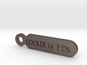 Titanic's Life Jacket Locker Key  in Polished Bronzed Silver Steel