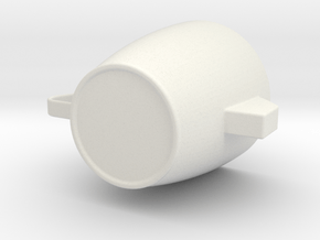 M-type grip cup in White Natural Versatile Plastic