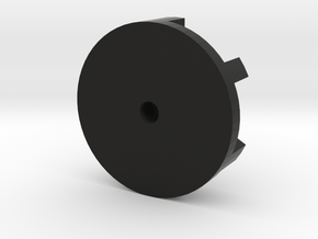 Broadcaster wheel for salt spreader in Black Natural Versatile Plastic