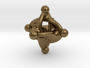 Unusual twisted D8 (knobs) in Natural Bronze: Extra Small