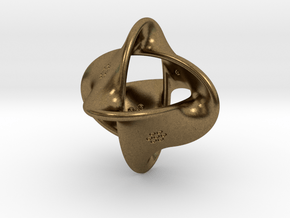 Unusual twisted D8 (bumps inside) in Natural Bronze: Large