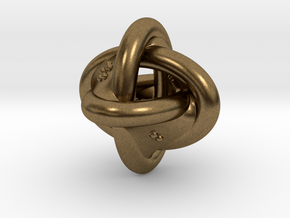 Unusual twisted D8 (rings) in Natural Bronze: Extra Small