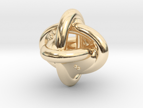 Unusual twisted D8 (rings) in 14K Yellow Gold: Extra Small