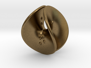 Enneper D4 (negative counterweights) in Natural Bronze: Extra Small