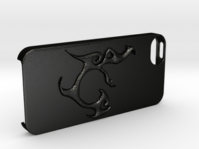 Iphone 5 Case Segunda Logo in Matte Black Steel