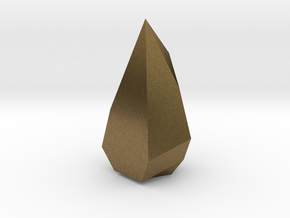 Low poly Crystal in Natural Bronze