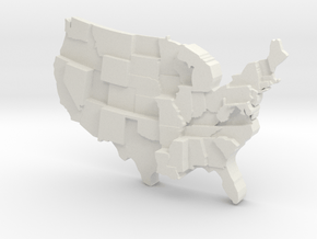 USA By Homicide in White Natural Versatile Plastic