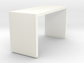 Square folding  table in White Processed Versatile Plastic