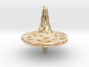 Septa-Fractal Spinning Top in 14k Gold Plated Brass