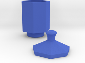 Cup in Blue Processed Versatile Plastic