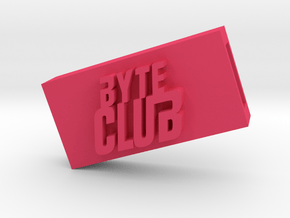 Byte Club Flash Drive Case in Pink Processed Versatile Plastic