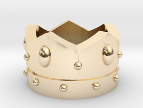 Crown in 14k Gold Plated Brass