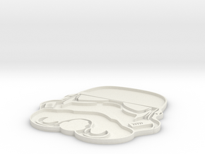 Stormtrooper Helmet Wall Decal in Natural Silver: Small
