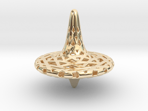 Octa-Fractal Spinning Top in 14k Gold Plated Brass