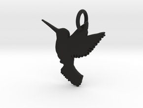 Kingfisher Pendant in Black Natural Versatile Plastic