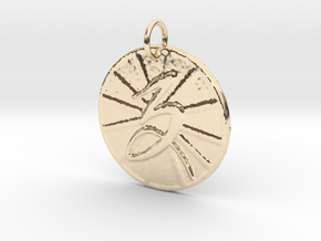 Capricorn Wheel by ~M. (Dec. 22 - Jan. 19) in 14k Gold Plated Brass