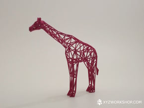 Digital Safari- Giraffe (Small) in White Natural Versatile Plastic