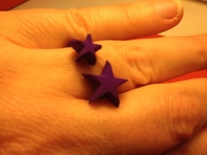 Star Ring in Purple Processed Versatile Plastic