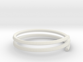 Bracelet GH Large in White Natural Versatile Plastic