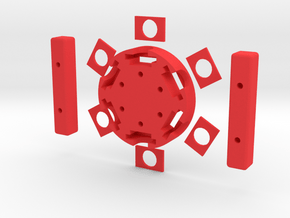 Handfuge - Hand-powered Centrifuge in Red Processed Versatile Plastic