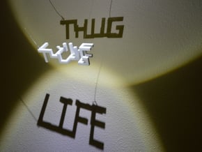 Thug Life in Tan Fine Detail Plastic