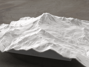 8'' Mt. Baker, Washington, USA, WSF in White Natural Versatile Plastic