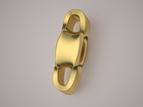 Triple Cube Gold 002 in 14K Yellow Gold