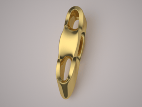 Triple Cube Gold 004 in 14K Yellow Gold