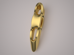 Triple Cube Gold 005 in 14K Yellow Gold