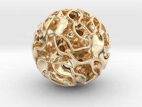 Small lidinoid in 14k Gold Plated Brass