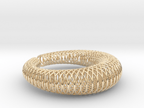 Bracelet 'Wire pattern' in 14k Gold Plated Brass