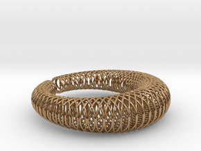 Bracelet 'Wire pattern' in Polished Brass