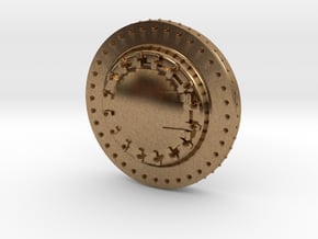 HO Scale Smokebox Front Blank in Natural Brass