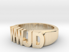 WWJD Size 11.5 in 14K Yellow Gold