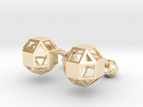 Rhombicuboctahedron cufflinks in 14K Yellow Gold