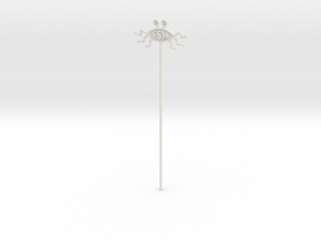 FSM Emblem On A Stick in White Natural Versatile Plastic