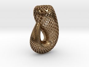 Klein bottle, classic in Natural Brass