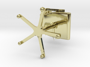 Officechair in 18k Gold Plated Brass: Extra Large