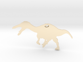 Suchomimus necklace Pendant in 14k Gold Plated Brass