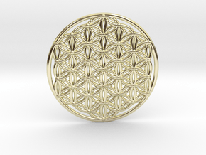 Flower Of Life - Large in 14k Gold Plated Brass