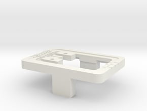 Weiche für, turnout for, junction for Car-System in White Natural Versatile Plastic