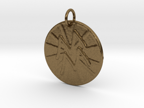 Aquarius Wheel by ~M. (Jan. 20 - Feb. 18) in Natural Bronze