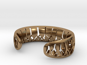 Forest for the Trees Cuff in Natural Brass: Small