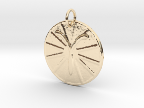 Aries Wheel by ~M. (Mar. 21 - Apr. 19) in 14k Gold Plated Brass